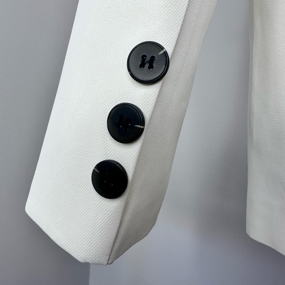 Gorgeous Oversized Double breasted Ivory Blazer US L - Picture 11 of 14